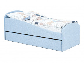 Кровать с ящиком Letmo небесный (рогожка) в Муравленко - muravlenko.magazinmebel.ru | фото - изображение 11