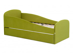 Кровать с ящиком Letmo оливковый (велюр) в Муравленко - muravlenko.magazinmebel.ru | фото - изображение 1
