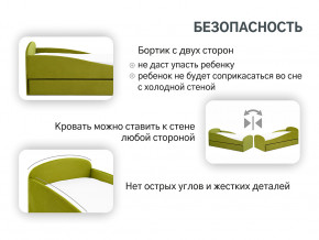 Кровать с ящиком Letmo оливковый (велюр) в Муравленко - muravlenko.magazinmebel.ru | фото - изображение 13