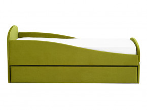 Кровать с ящиком Letmo оливковый (велюр) в Муравленко - muravlenko.magazinmebel.ru | фото - изображение 6