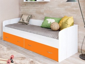 Кровать с выкатными ящиками Винтерберг, оранжевый в Муравленко - muravlenko.magazinmebel.ru | фото - изображение 1