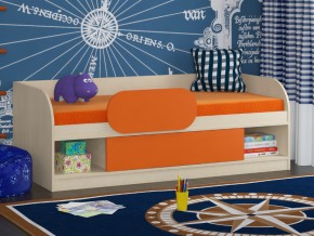 Кровать Соня 4 дуб молочный-оранжевый в Муравленко - muravlenko.magazinmebel.ru | фото - изображение 3