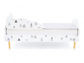 Кровать Stumpa Облако с бортиком рисунок Домики в Муравленко - muravlenko.magazinmebel.ru | фото - изображение 3