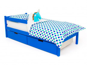 Кровать Svogen classic с ящиками и бортиком синий в Муравленко - muravlenko.magazinmebel.ru | фото