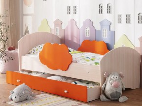 Кровать Тучка с ящиком дуб-оранж в Муравленко - muravlenko.magazinmebel.ru | фото - изображение 1