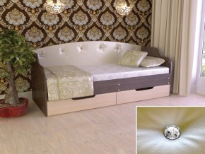 Кровать Юниор Тип 2 Венге/дуб молочный 800х1600 в Муравленко - muravlenko.magazinmebel.ru | фото - изображение 1