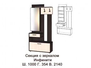 Секция с зеркалом в Муравленко - muravlenko.magazinmebel.ru | фото