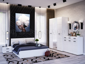 Спальня Нэнси New МДФ Белый глянец холодный, Белый в Муравленко - muravlenko.magazinmebel.ru | фото - изображение 1