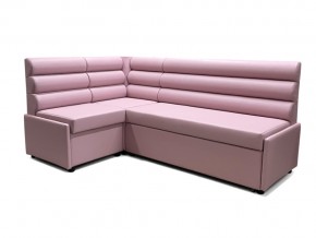 Угловой диван Призма Валики со спальным местом розовый в Муравленко - muravlenko.magazinmebel.ru | фото - изображение 1
