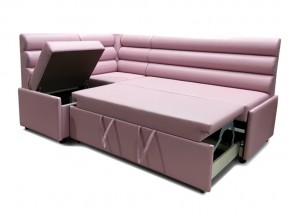 Угловой диван Призма Валики со спальным местом розовый в Муравленко - muravlenko.magazinmebel.ru | фото - изображение 2